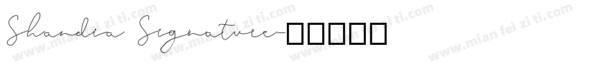 Shandia Signature字体转换